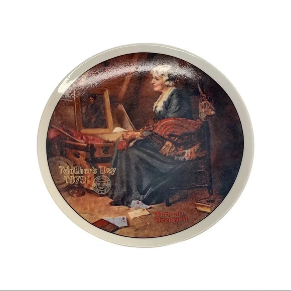 Mother's Day 1979 "Reflections" by Norman Rockwell Plate - Picture 1 of 2